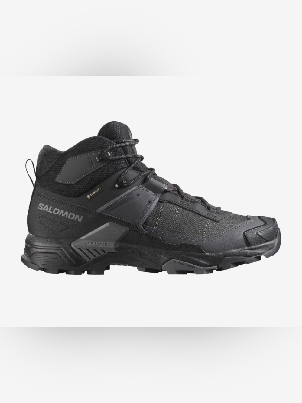 Salomon X Ultra 5 Mid GORE-TEX Hiking Boots Black Grey Sz 8.5